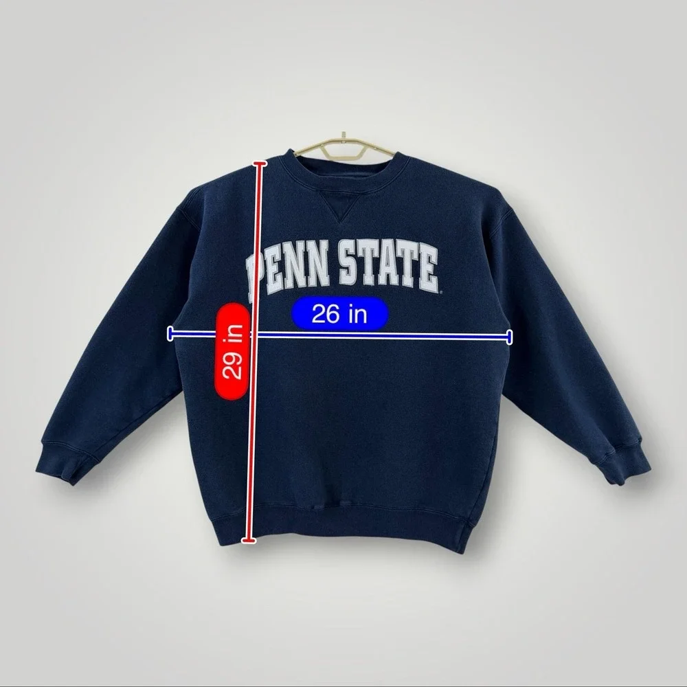Penn State Nittany‎ Lions Sweatshirt Mens XL Blue NCAA Embroidered Crewneck